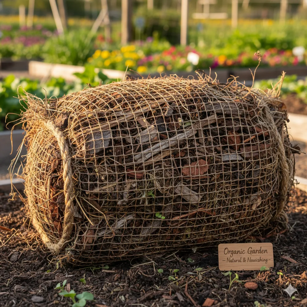Organic mulch bundle for garden beds